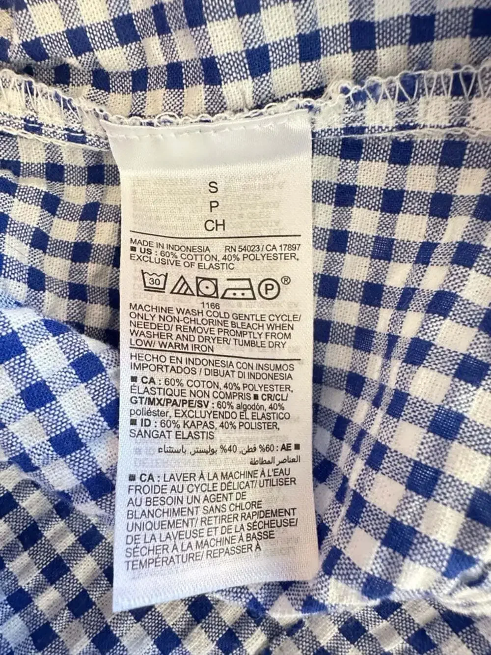 Old Navy Navy White Gingham Tiered Sundress Sleeveless Summer Dress Small